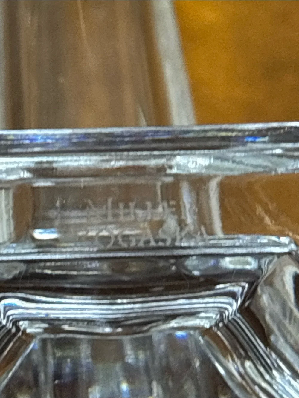 Two beautiful crystal glass Miller Rogaska candle sticks